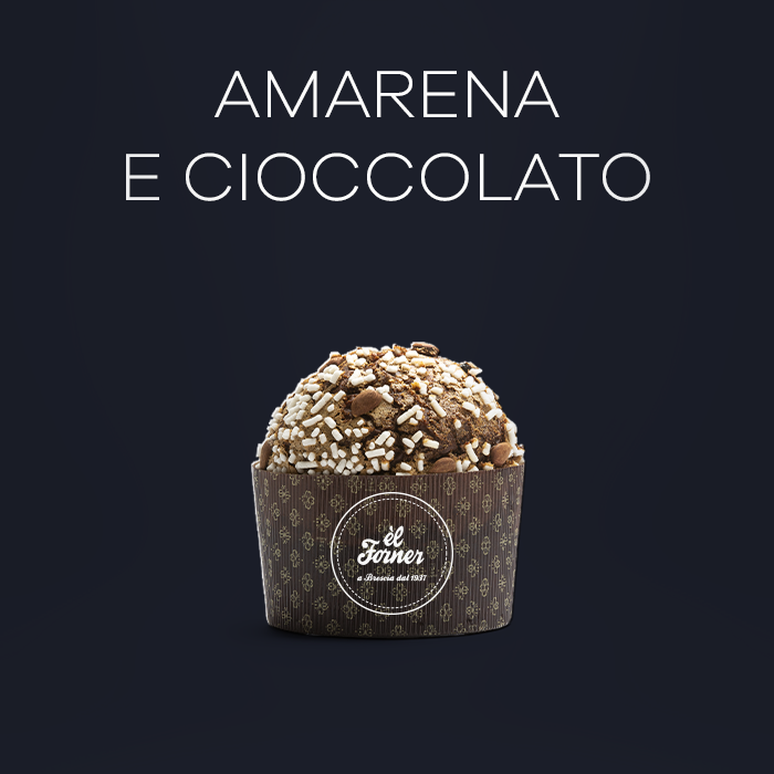 PT12-IL PANETTONE <br><strong> Amarene e cioccolato </strong>