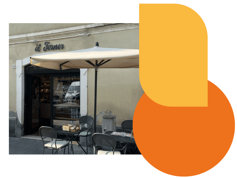 Èl Forner - esterno del negozio di Via Corsica a Brescia