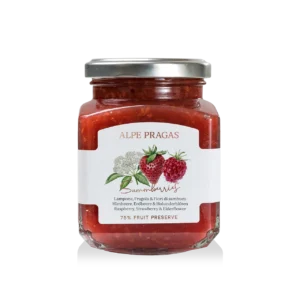 Composta di frutta Lampone, Fragole e Fiori di Sambuco